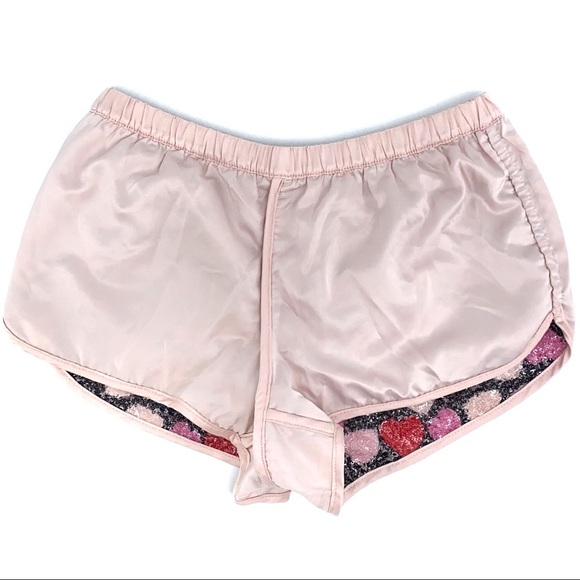 Victoria’s Secret sequined heart satin sleep short - Picture 5 of 16